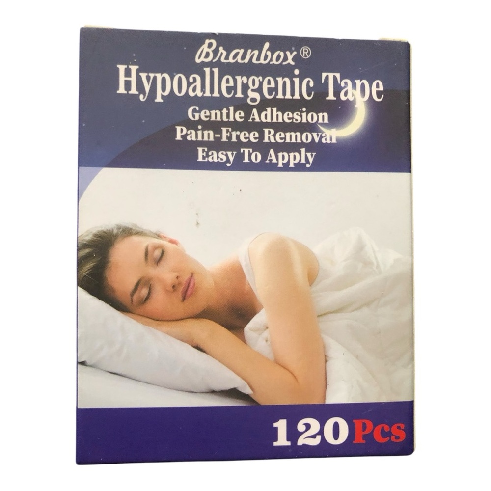 120pc Branbox X Shape Anti Snoring Mouth Tape Hypoallergenic Sleeping Strips